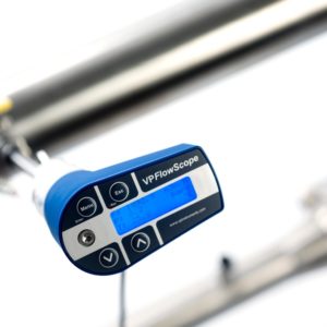 VPFlowScope Probe installed in pipe for compressed air measurement or measurement of Nitrogen, CO2, Helium and other industrial gasses
