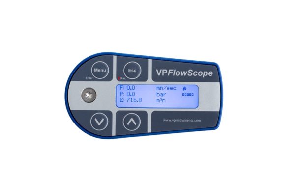 VPFlowScope Display with 3 line display, key pad and optional built-in data logger