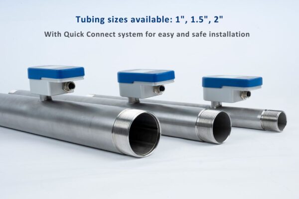 VPFlowScope M Th In-line flow meter with tubing sizes for 1 inch, 1.5 inch and 2 inch | VPInstruments VPFlowScope M Thermal In-line flow meter - Image 6